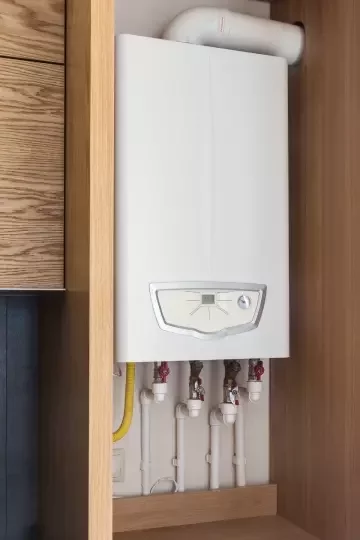 A white boiler.